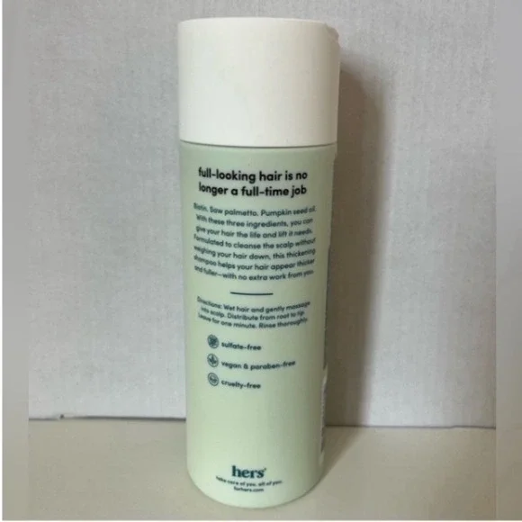 Hers Triple Threat Shampoo 6.4oz 4 Pack Thickening Napa Rose Scent NEW Sealed - Picture 3 of 7